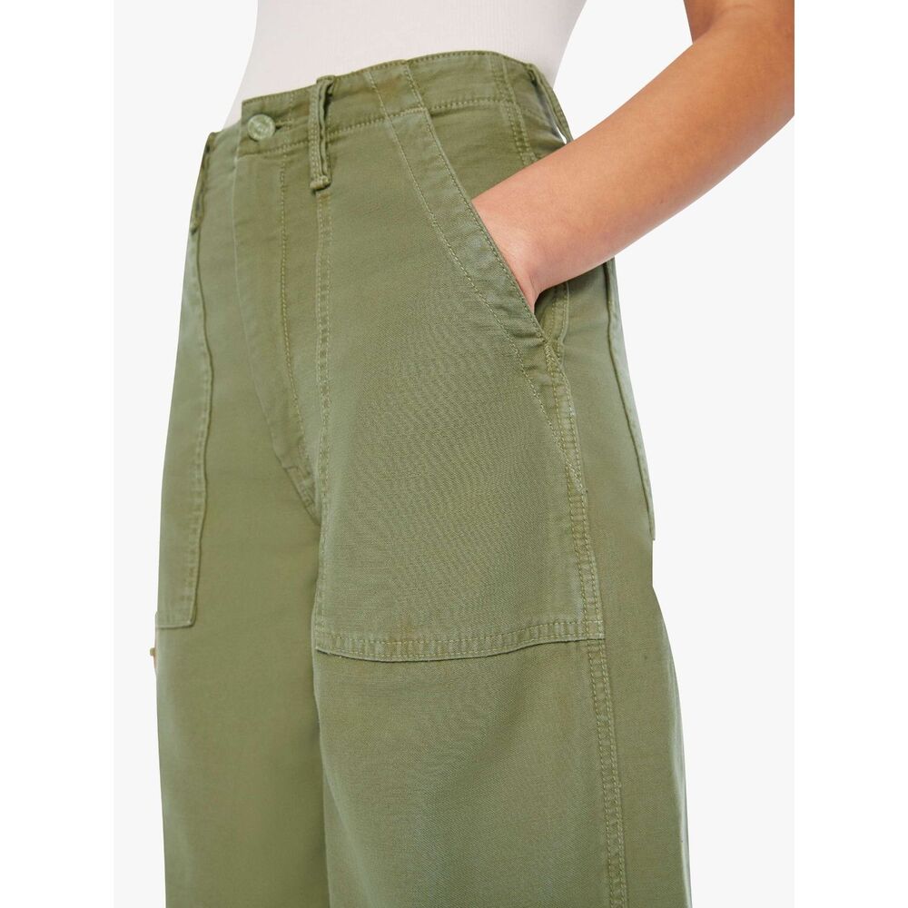 NEW Mother Fangirl Fatigue Flood High Rise Wide Barrel Pants Dried Herb Sz 28 - Picture 4 of 9